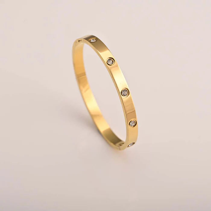 Crystal Love Bangle Bracelet