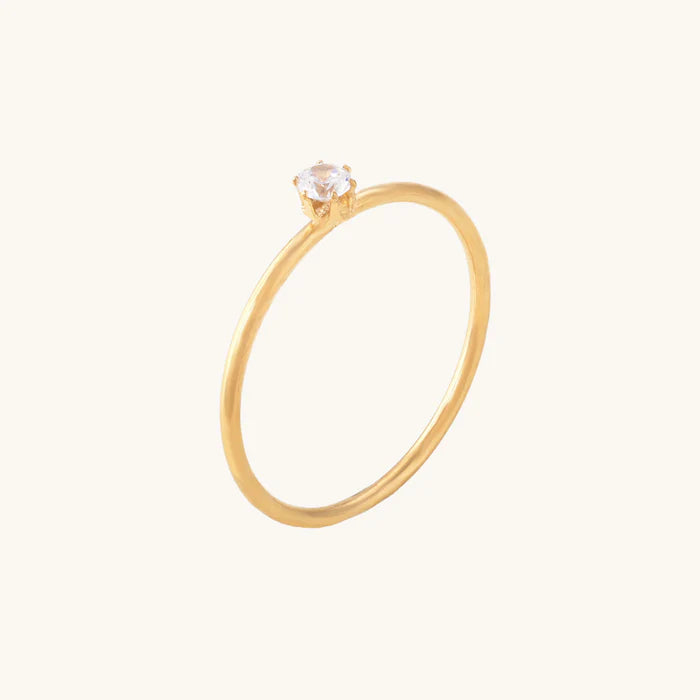 Mini Solitaire Ring